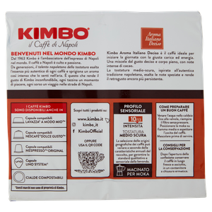 Caffe' Macinato Moka Aroma Italiano Deciso 2x250g Kimbo - Foto 3