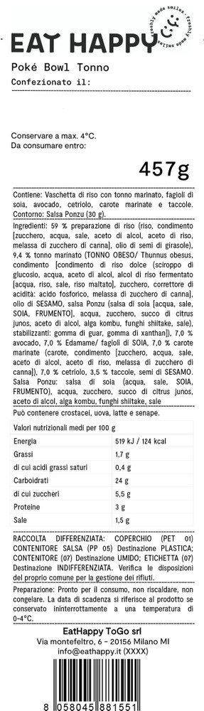Poke' Bowl Tonno Uplift - Foto 2