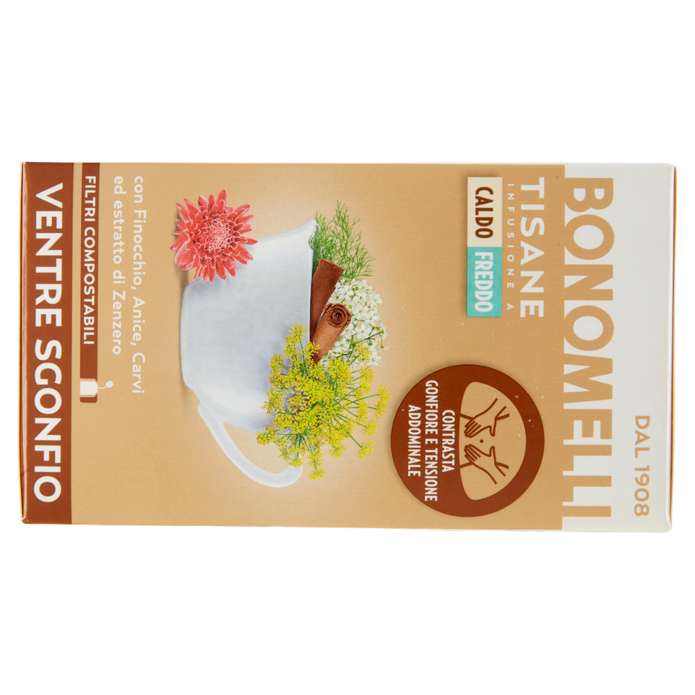 Tisana Ventre Sgonfio Con Finocchio, Cannella, Anice 16x2g Bonomelli - Foto 3