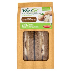2 Tramezzini Seitan Funghi Champignon Vivisi Bennet - Foto 1