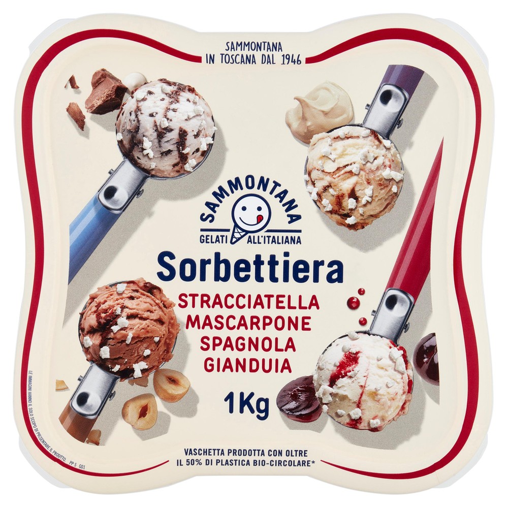 Sorbettiera Stracciatella,Mascarpone, Spagnola E Gianduia Sammontana - Foto 1