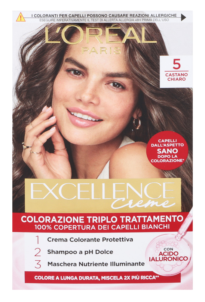 Colorazione Capelli N.5 Castano Chiaro Excellence - Foto 1