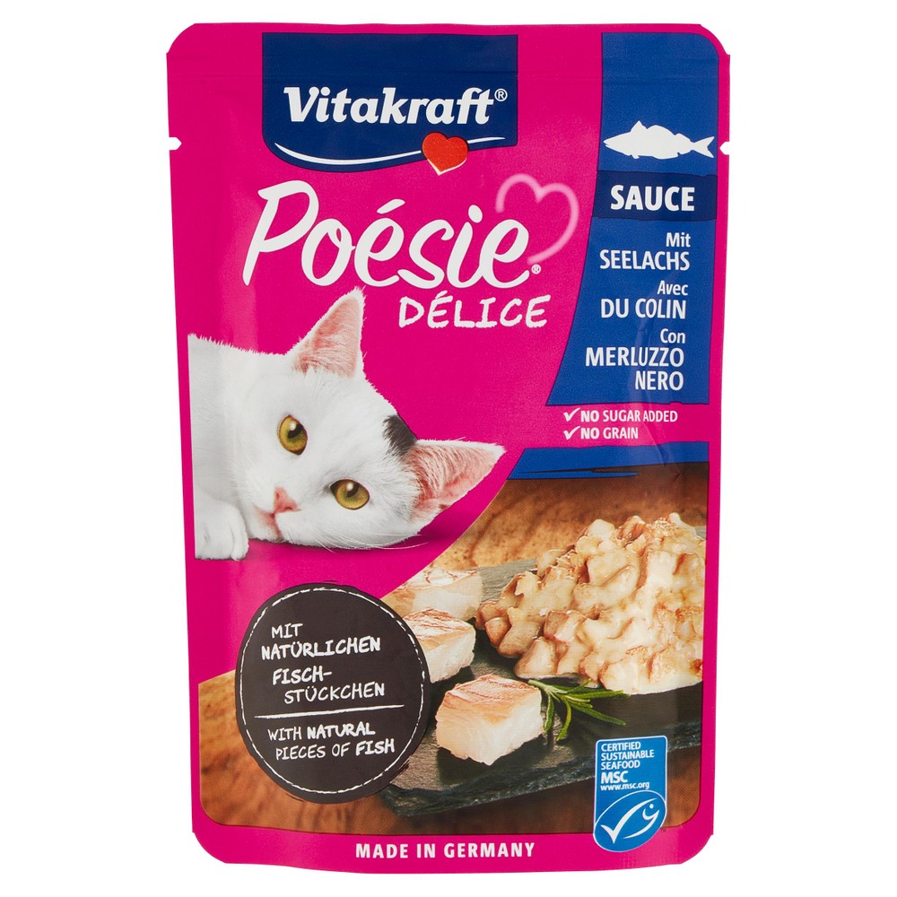 Alimento Umido Gatti Poesie Delice Merluzzo Msc Vitakraft - Foto 1