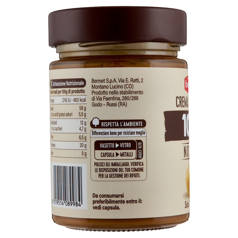 Crema Spalmabile Di Sole Nocciole Bennet - Foto 2