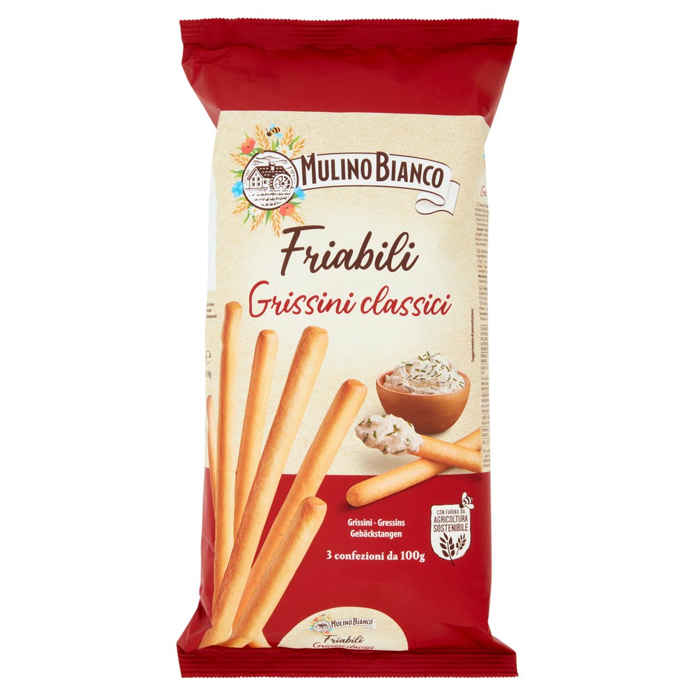 Grissini Friabili Con Farina Sostenibile Mulino Bianco - Foto 1