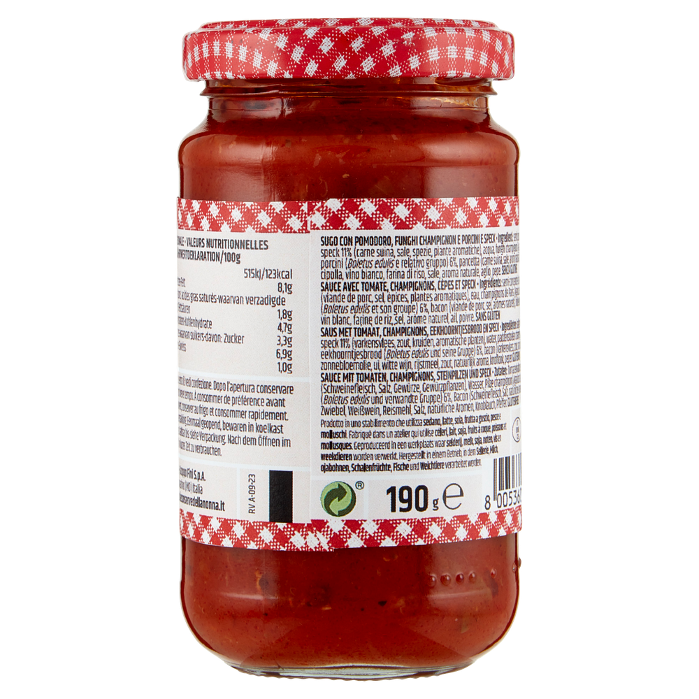 Ragu' Speck E Funghi Le Conserve Della Nonna - Foto 3