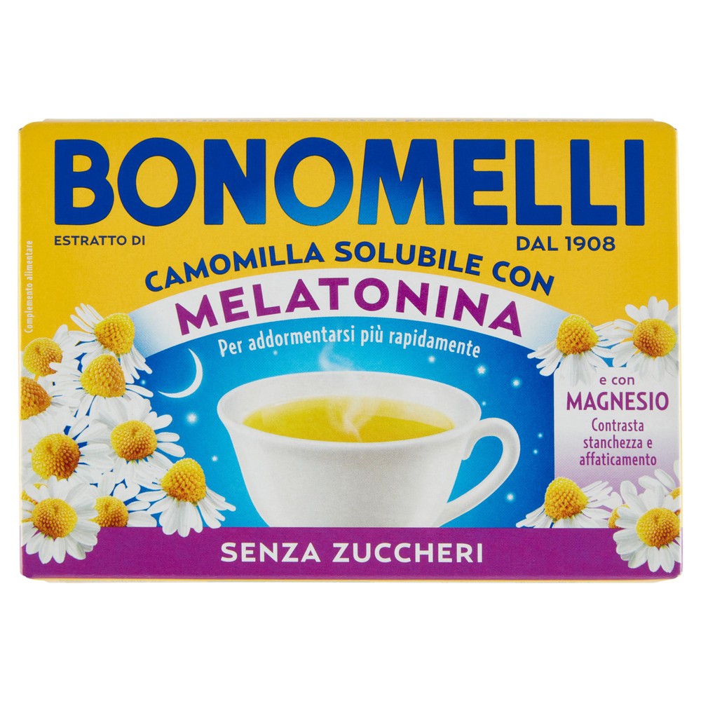 Camomilla Solubile Melatonina E Magnesio No Zucchero 16x4,5g Bonomelli - Foto 1