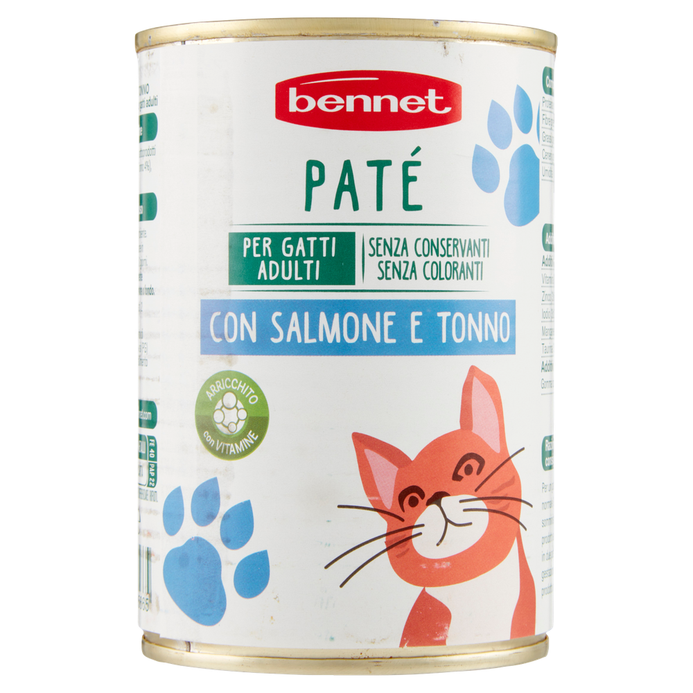 Pate' Gatti Gatto Con Salmone E Tonno Bennet - Foto 3