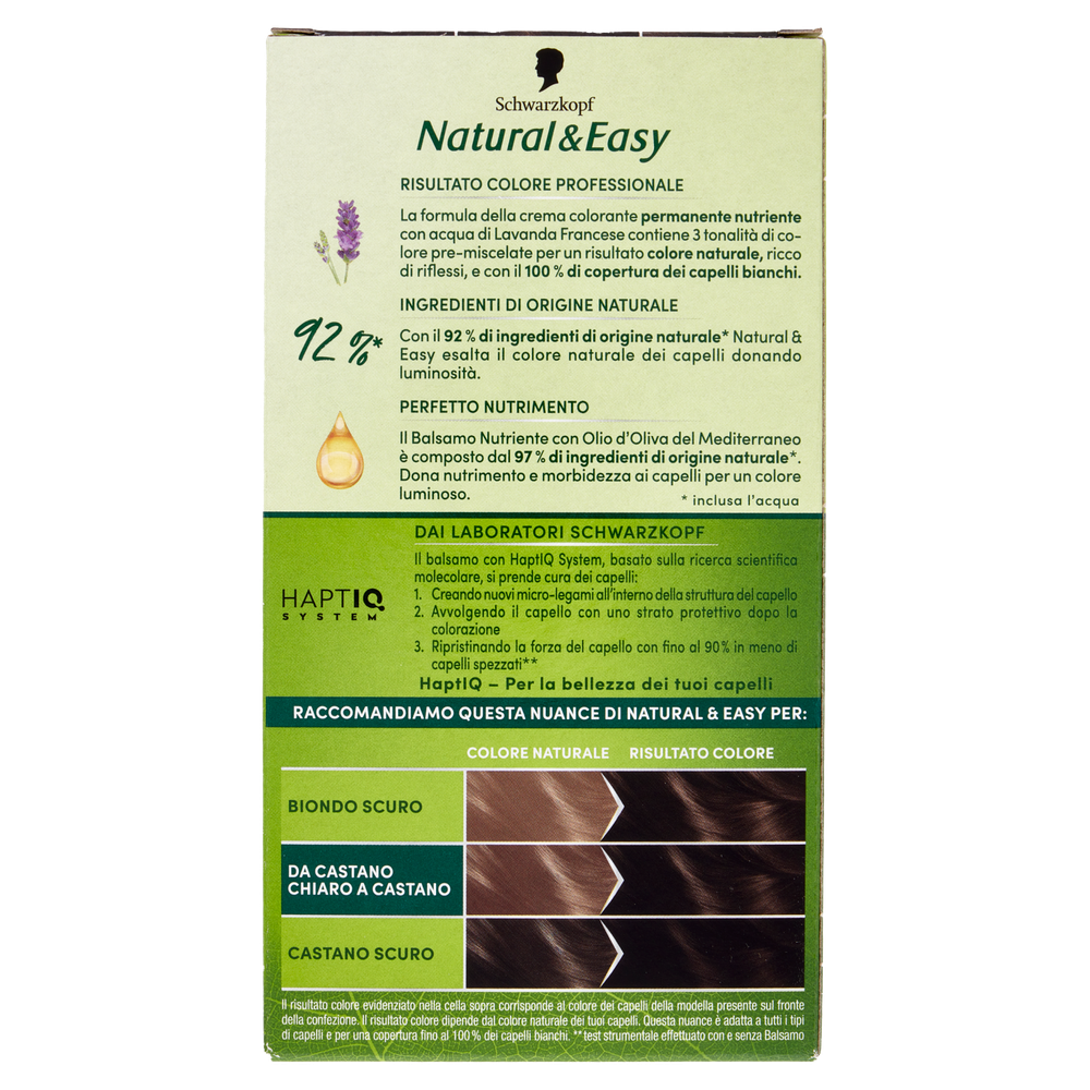 Colorazione Capelli 580 Castano Scuro Naturale Natural & Easy - Foto 3