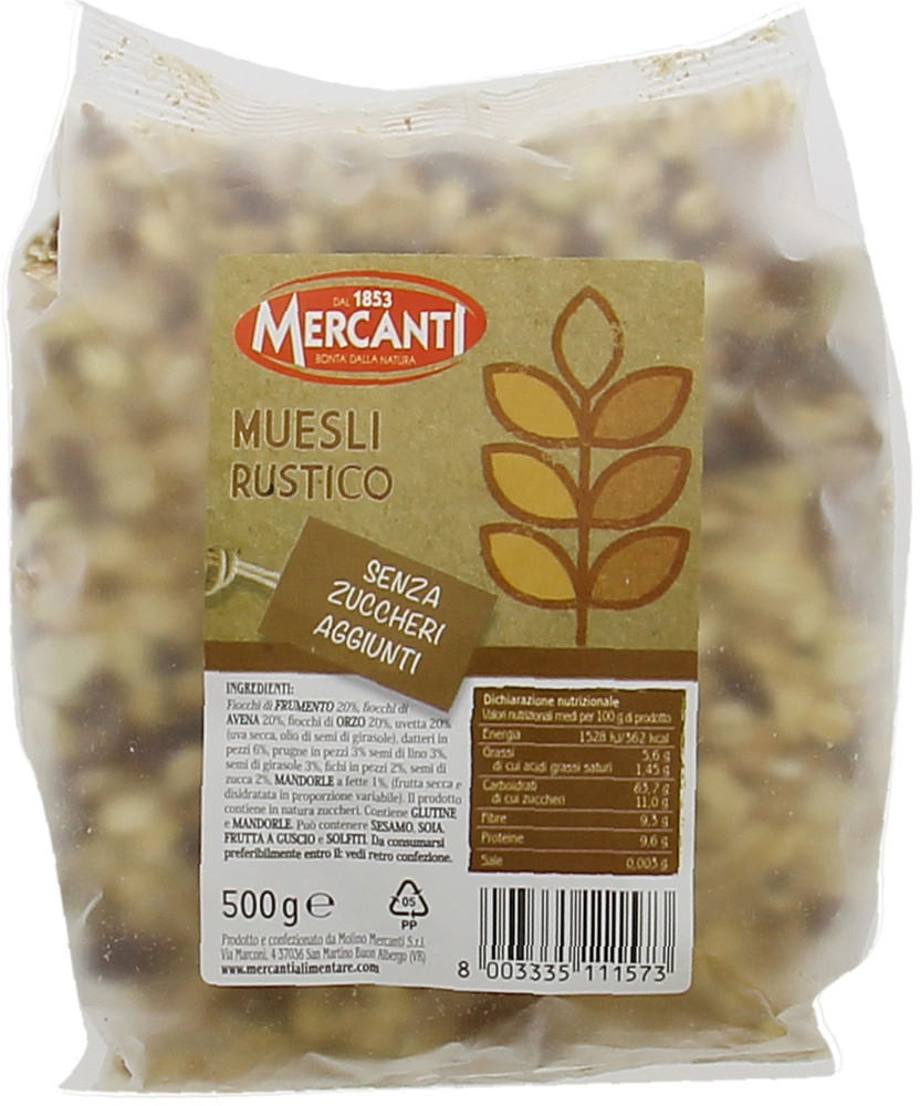 Muesli Rustico Croccante E Nutriente Molino Mercanti - Foto 1