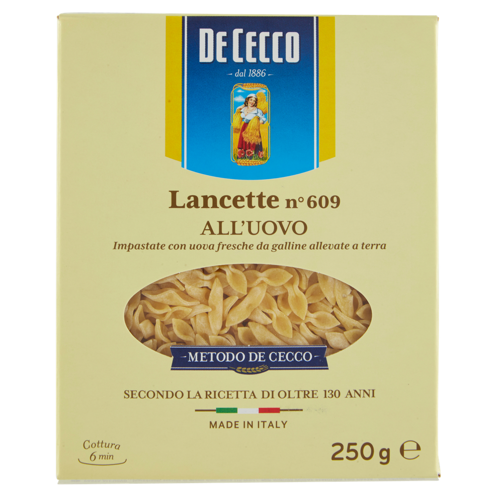 Pastina Lancette All'uovo N.609 De Cecco - Foto 1