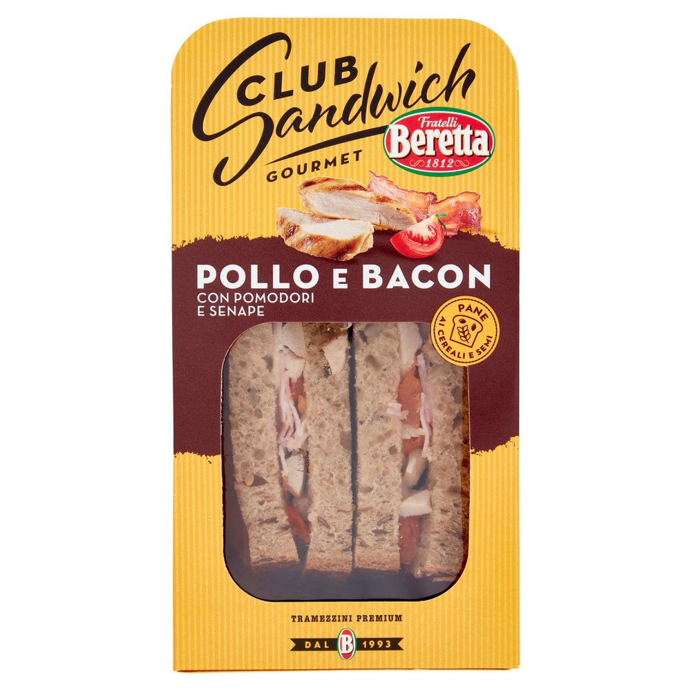 Tramezzini Club Sandwich Pollo Bacon Beretta - Foto 1