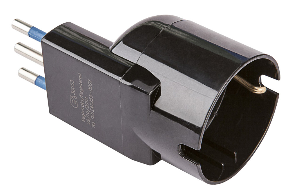Adattatore Salvaspazio Con Spina 10a + Presa P30 Polypool - Foto 1