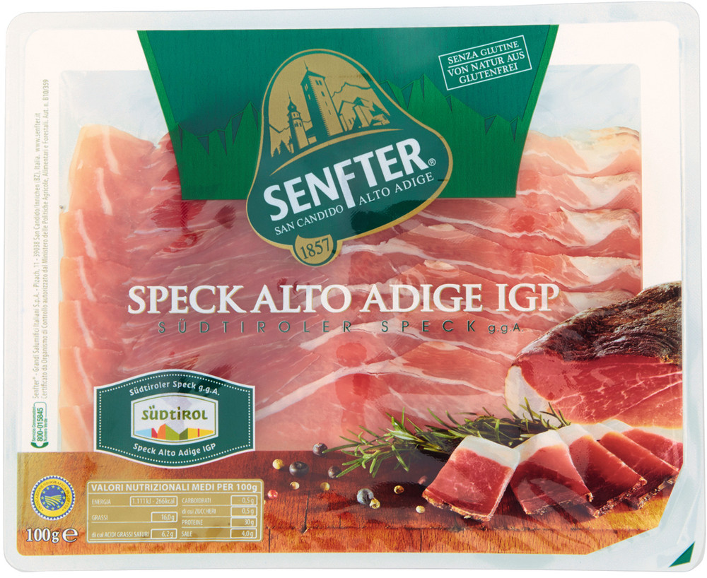 Affettato Speck Alto Adige Igp Senfter