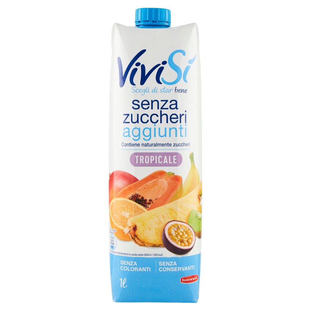 Bevanda Tropicale Senza Zuccheri Aggiunti Bennet Vivisì - Foto 1