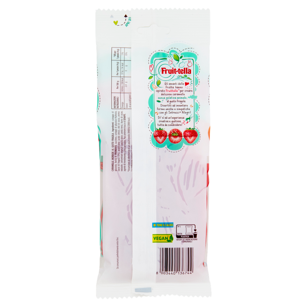 Fruittella Intrecci Allegri Caramelle Gommose Gusto Fragola - Foto 3