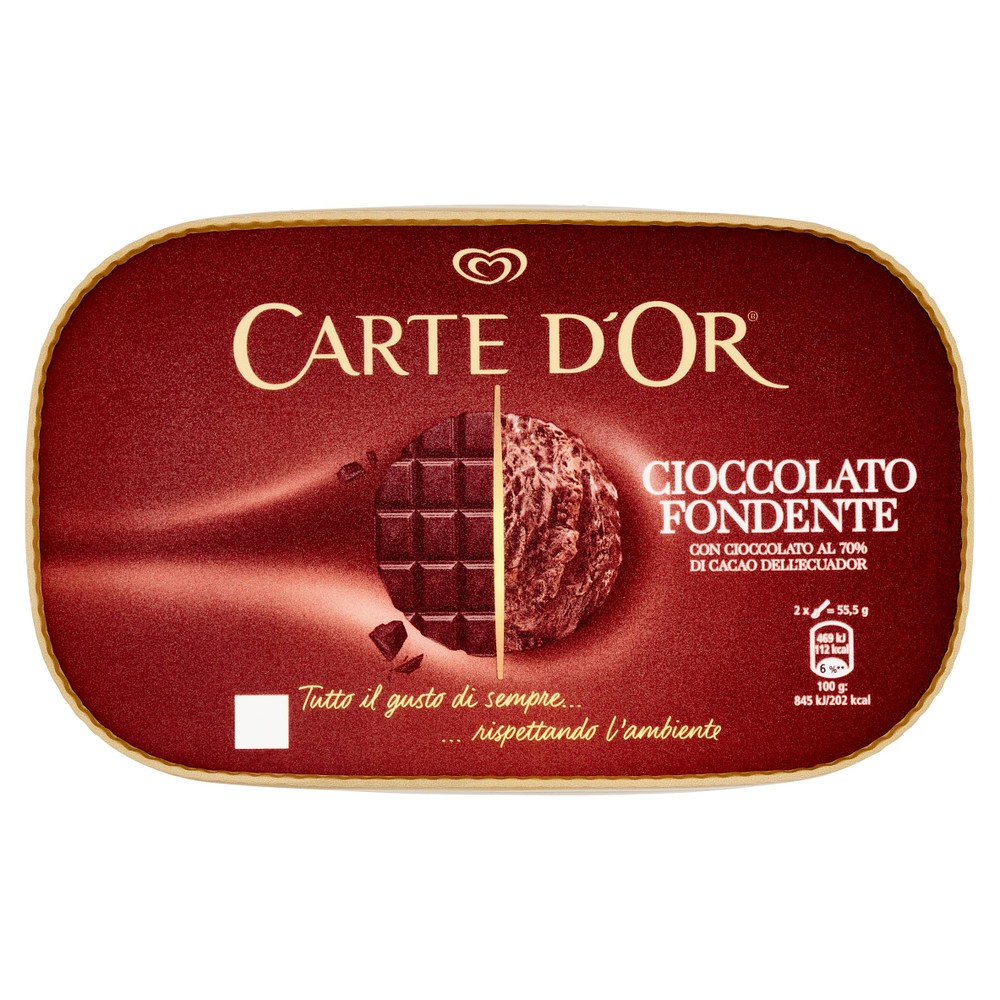 Gelato Cioccolato Fondente Carte D'or Algida