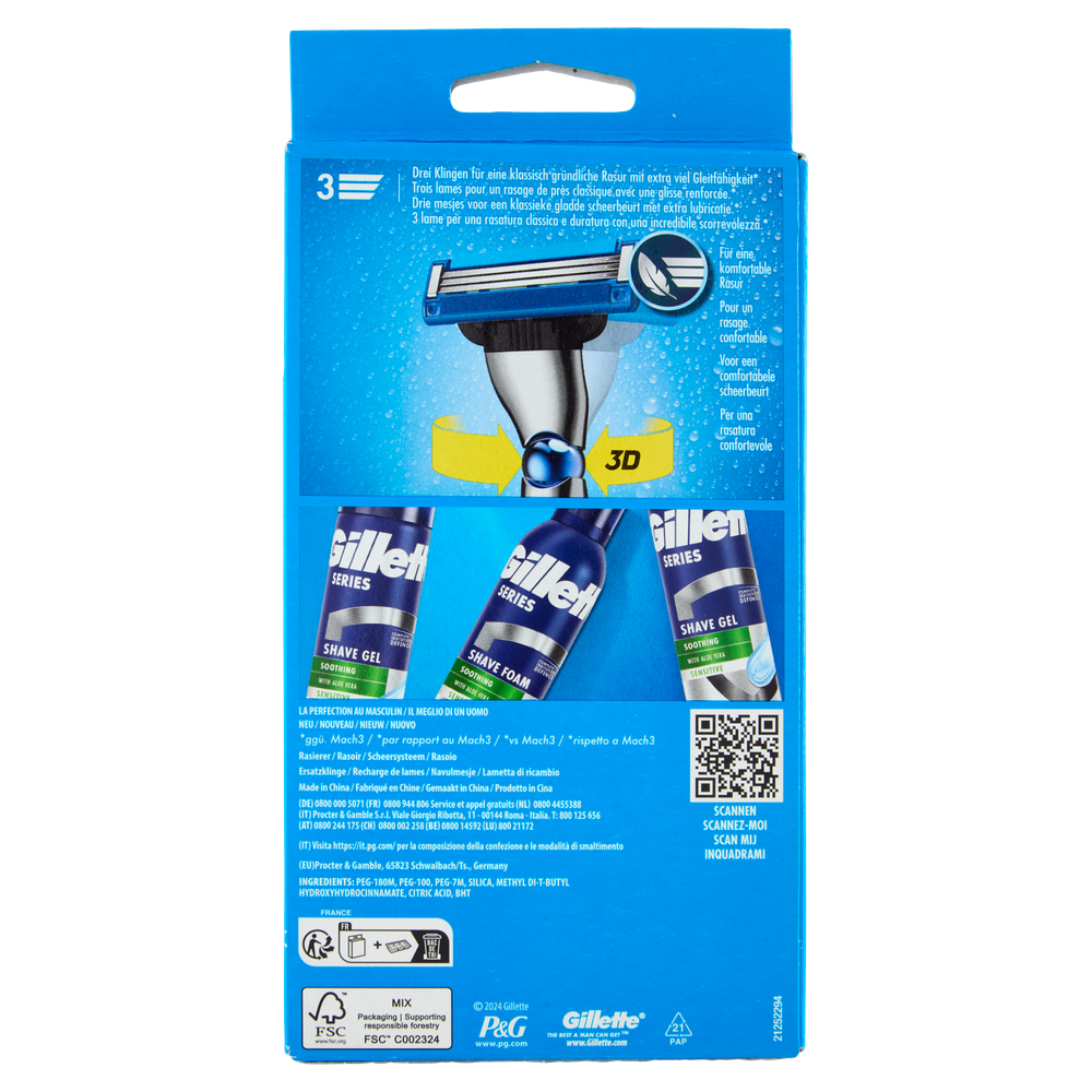 Rasoio Turbo 2up Gillette Mach3 - Foto 3