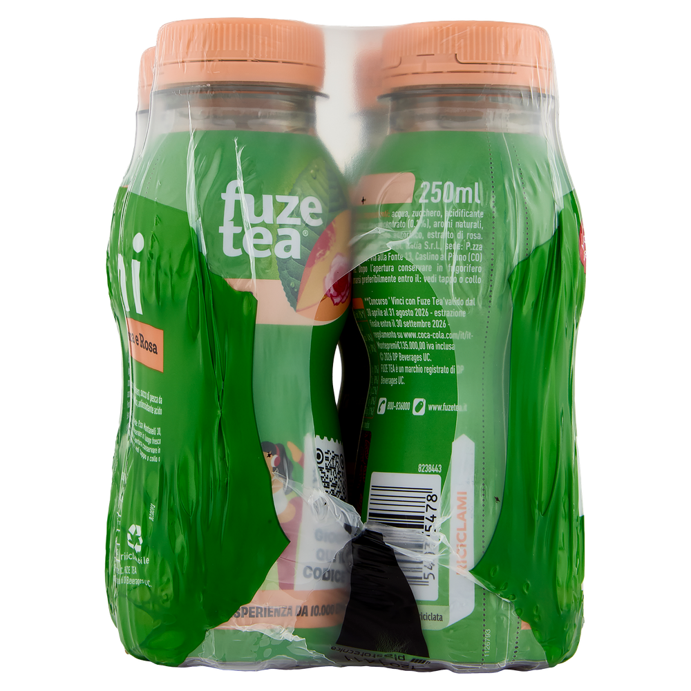 Tea Pesca Rosa Pet 4x250ml Fuze - Foto 2