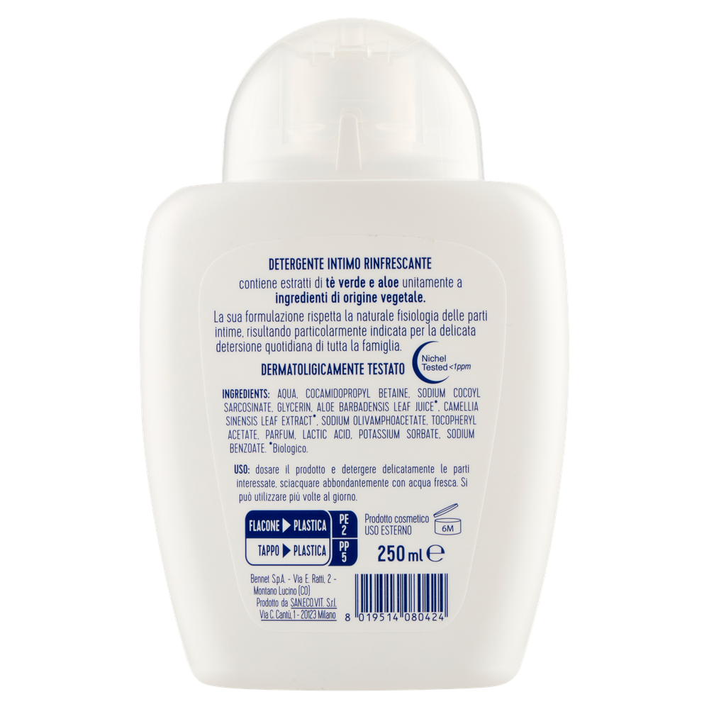 Detergente Intimo Rinfrescante Bennet Te' Verde Ed Aloe - Foto 3