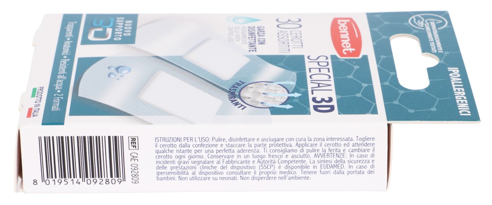 Cerotti Assortiti Special3d Trasparenti Garza Antisettica Bennet Pz30 - Foto 2
