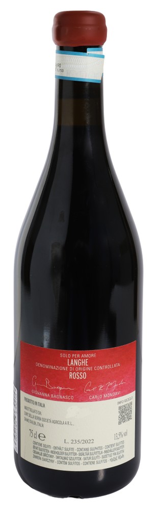 Vino Rosso Langhe Doc Per Amore Sori' Della Sorba - Foto 3