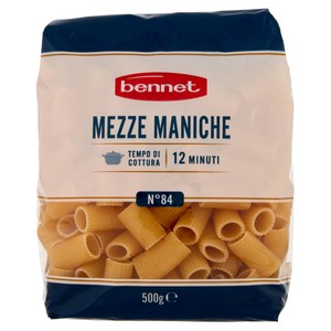 Mezze Maniche N84 Pasta Di Semola Di Grano Duro Bennet