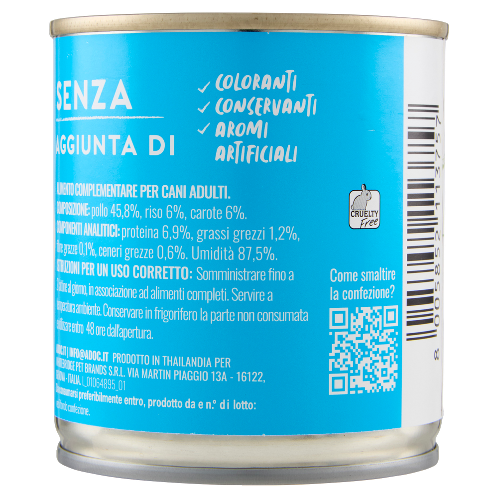 Alimento Umido Per Cani Naturally Premium Pollo Con Patate Adoc - Foto 3
