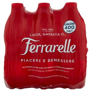 Acqua Effervescente Naturale Ferrarelle 6 Da L.0,5