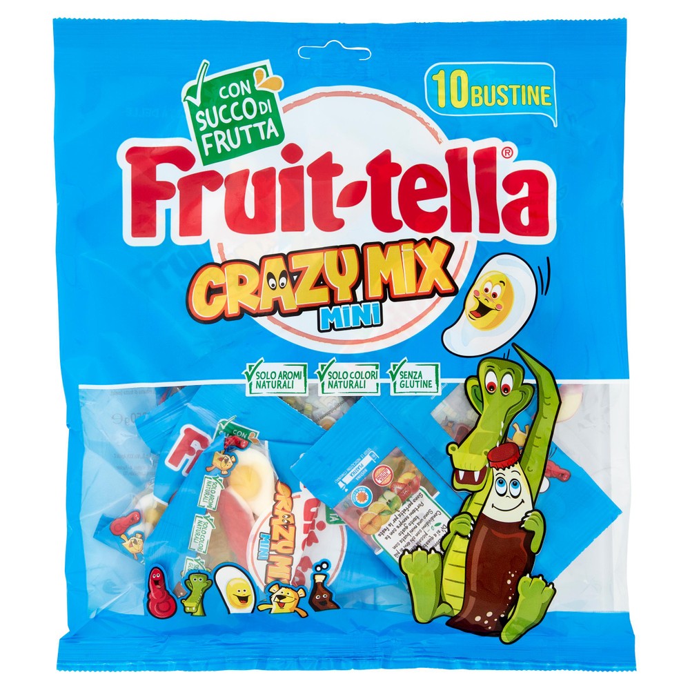 Caramelle Crazy Mix Mini Ai Frutti 10 Bustine Fruittella - Foto 1