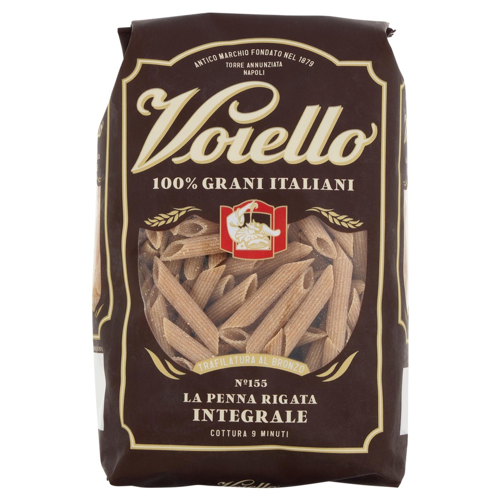 Pasta La Penna Rigata Integrale N.155 Di Grano Aureo Voiello - Foto 1
