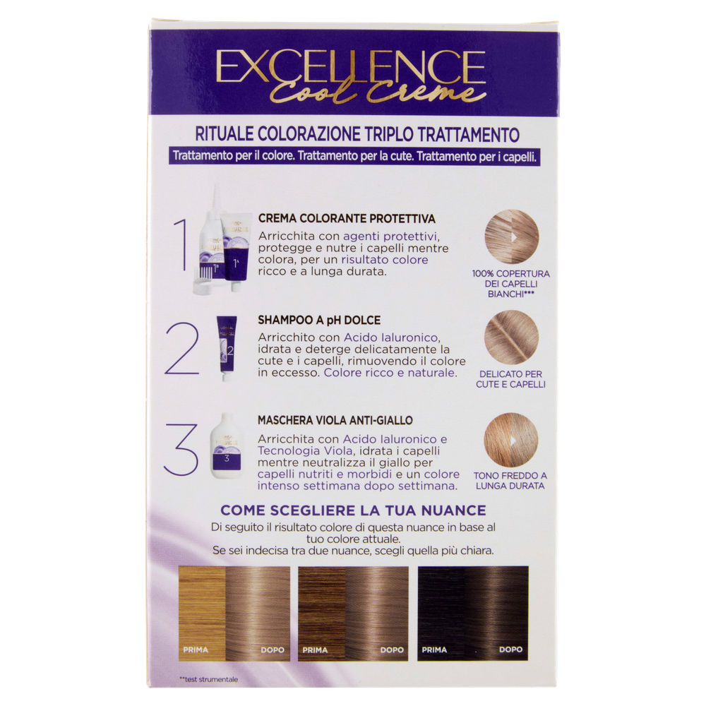 Colorazione Capelli 8.11 Biondo Chiaro Excellence Cool Creme - Foto 3