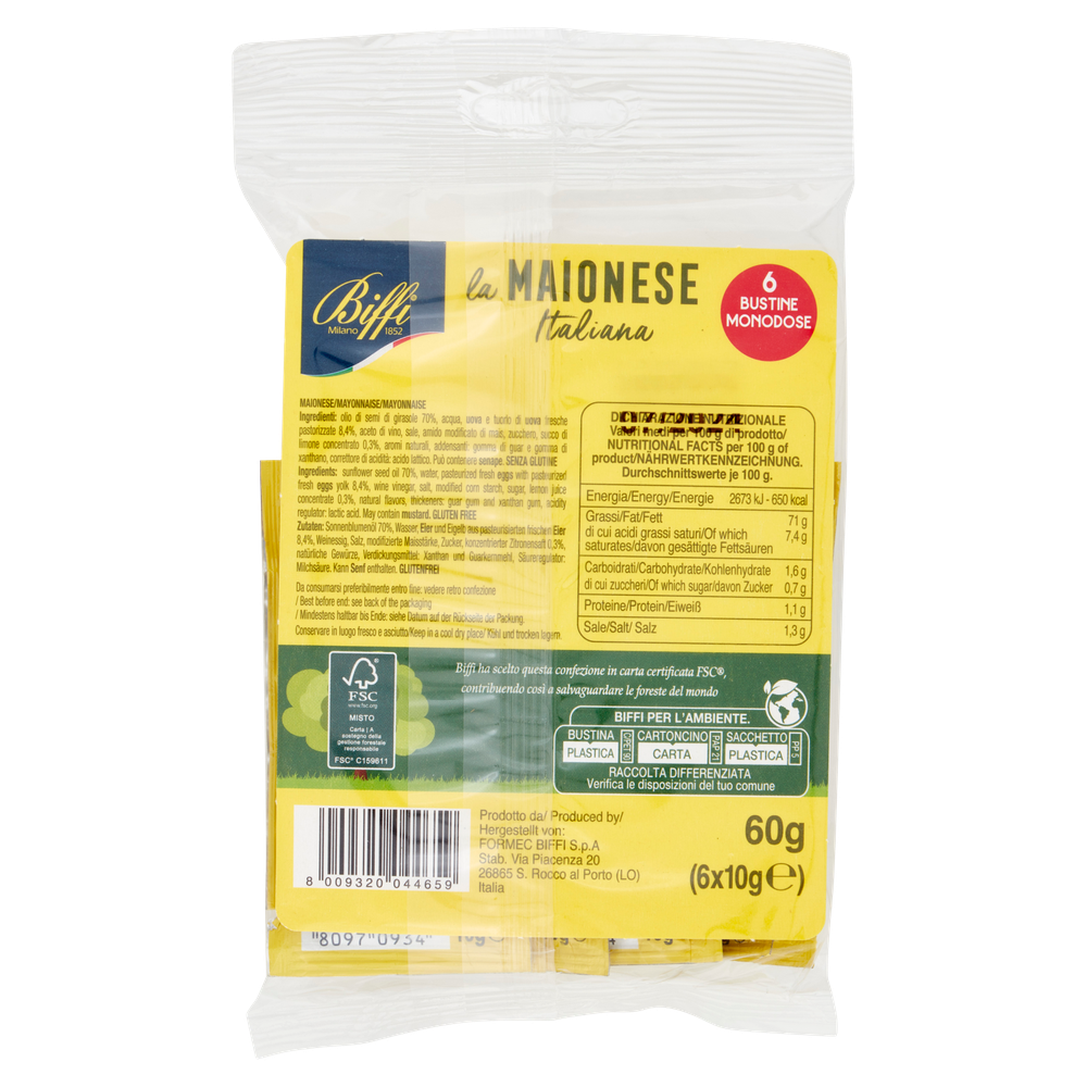 Maionese Italiana In Bustina 6x10g Biffi - Foto 3