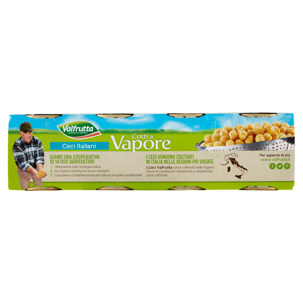 Ceci Italiani Cotti A Vapore 4x150g Valfrutta - Foto 3