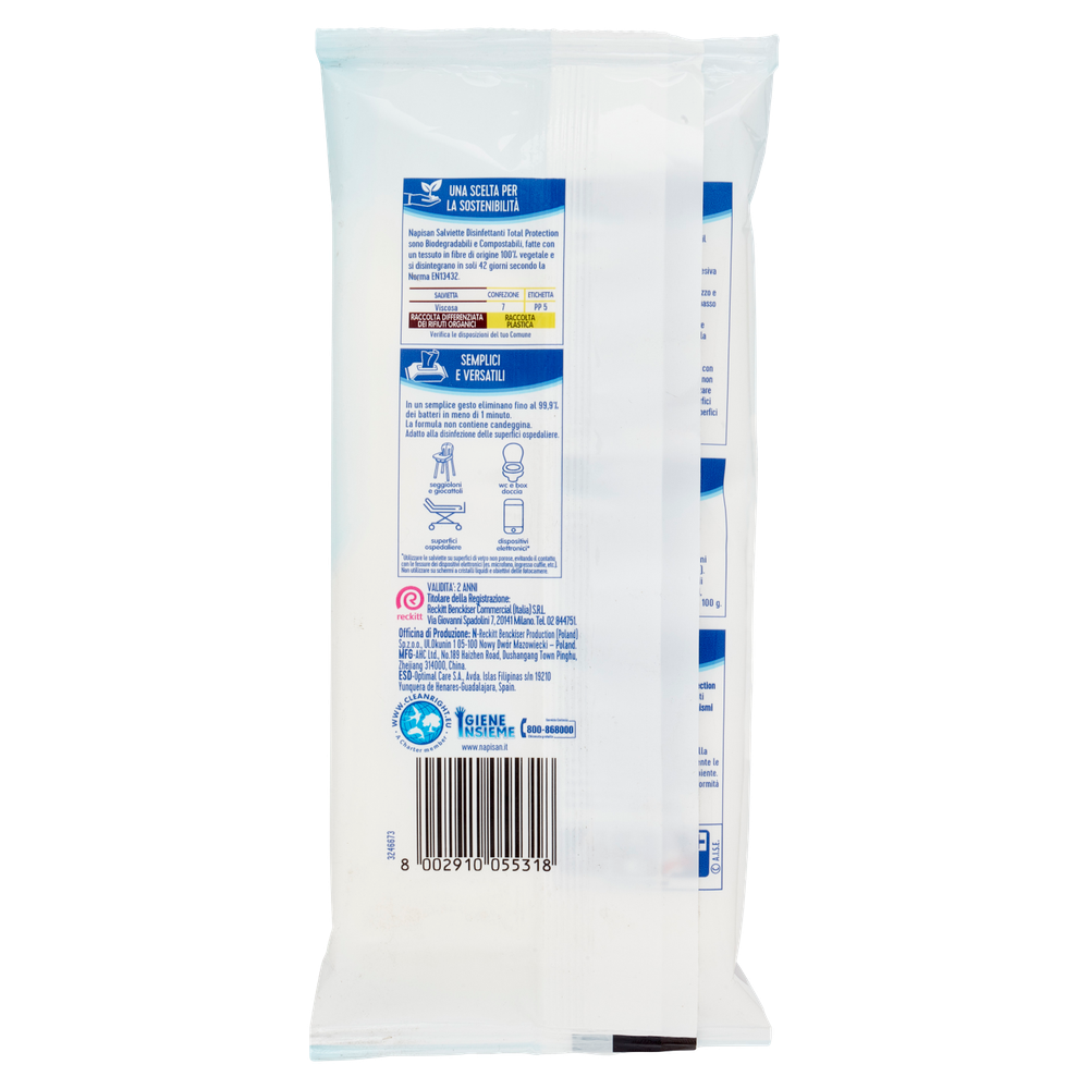 Salviette Disinfettanti Total Protection Classic Napisan - Foto 3