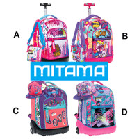 Zaino Trolley Run Girl Mitama Grafiche Assortite Cappellino In Omaggio Zaino Trolley Run Girl Mitama Grafiche Assortite Cappellino In Omaggio