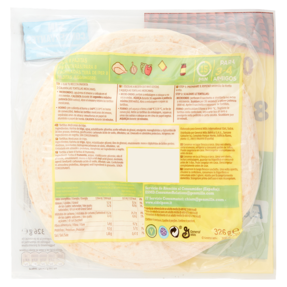 Tortillas Mexicanas Di Frumento Old El Paso - Foto 3