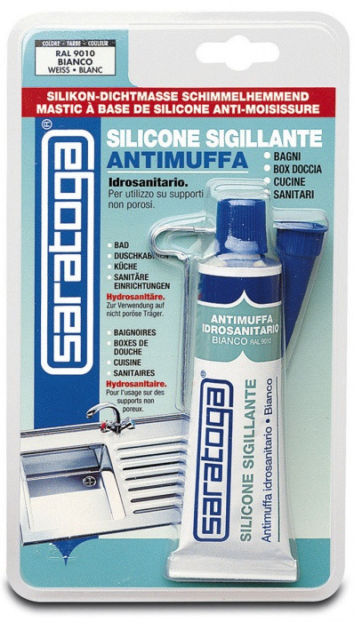 Silicone Antimuffa Bianco In Tubetto 60ml Saratoga - Foto 1