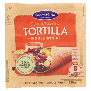 Tortillas Messicana Con Grano Integrale Super Soft Medium Santa Maria - Foto 1