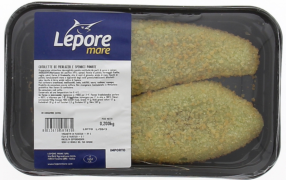 Cotolette Di Merluzzo E Spinaci - Foto 1