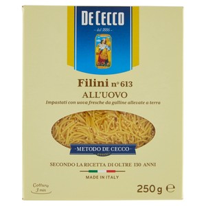 Pasta Filini All'uovo N.613 De Cecco - Foto 1