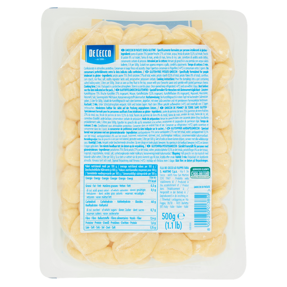 Gnocchi Di Patate Senza Glutine De Cecco - Foto 3