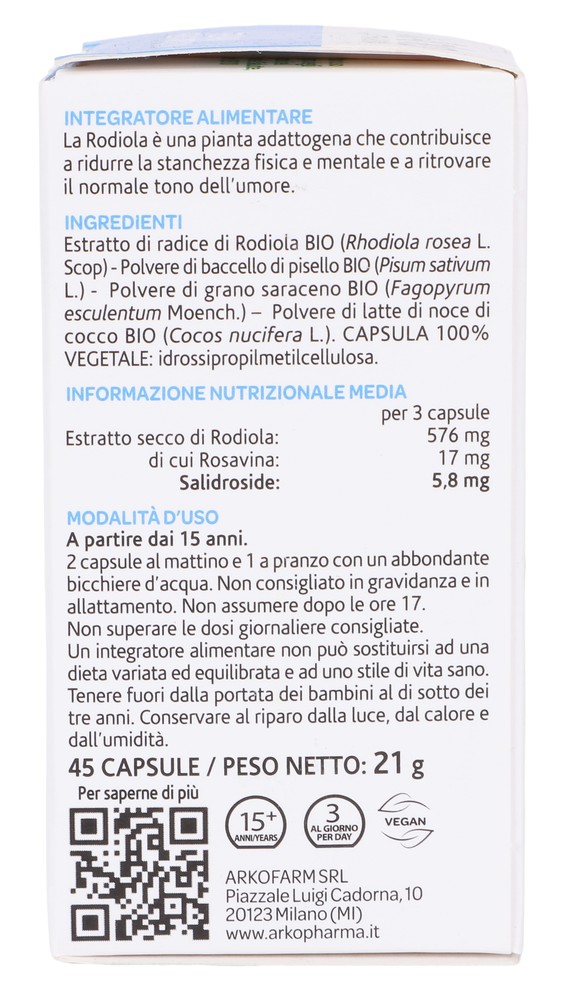 Arkopharma Arkocapsule Rodiala Bio - Foto 2