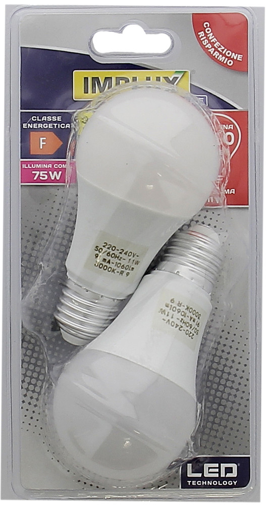 2 Lampadine A Led A Goccia 75we27 Luce Calda Implux - Foto 1