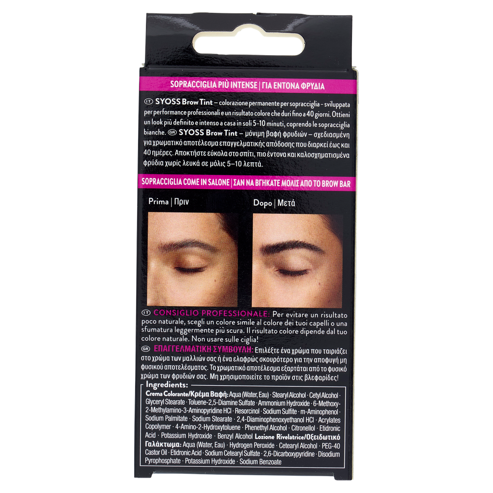 Kit Tinta Sopracciglia Nero Syoss - Foto 3