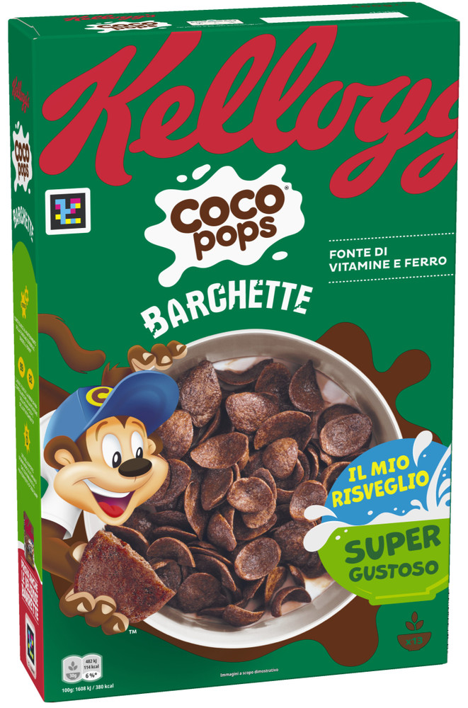 Cereali Coco Pops Barchette Di Frumento Tostato E Cioccolato Kellogg's - Foto 1
