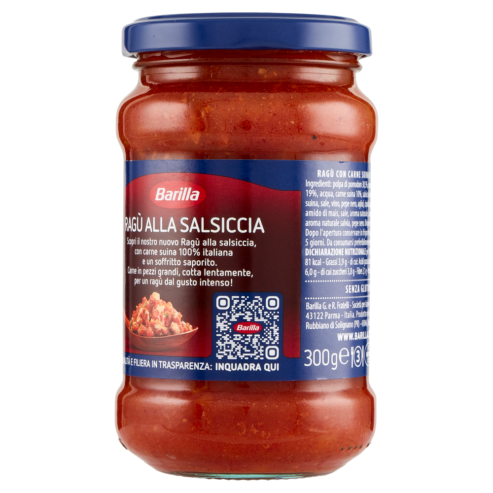 Ragu' Con Salsiccia Senza Glutine Barilla - Foto 3