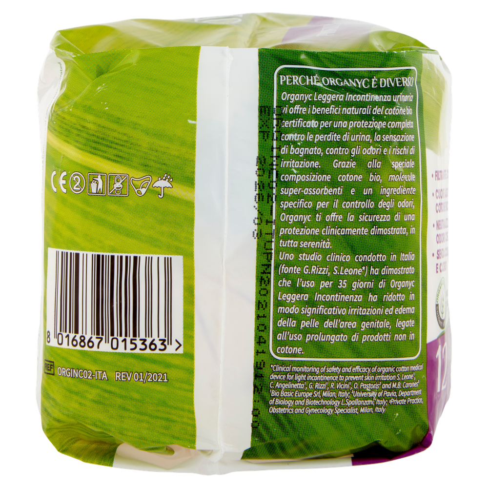 Corman Organyc Assorbenti Normal 12 Pz - Foto 2