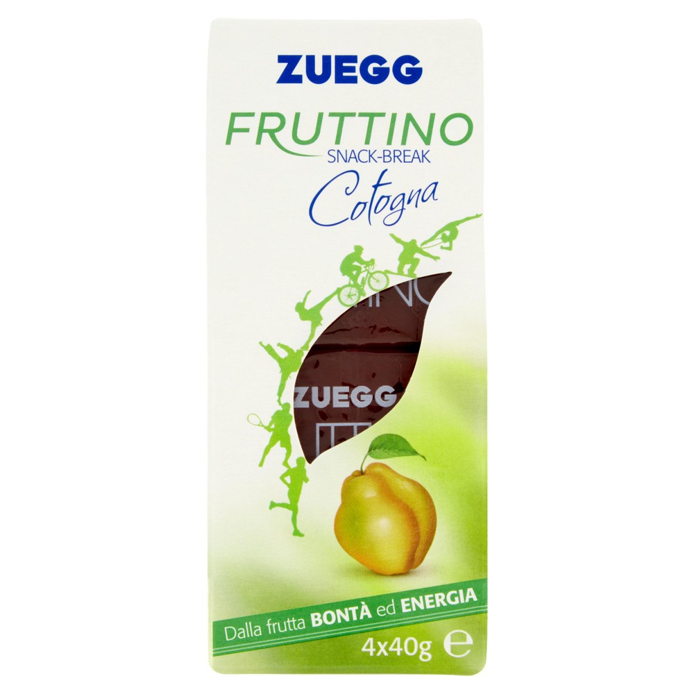 Snack Fruttino A Base Di Mela Cotogna Energetico 4x40g Zuegg - Foto 1