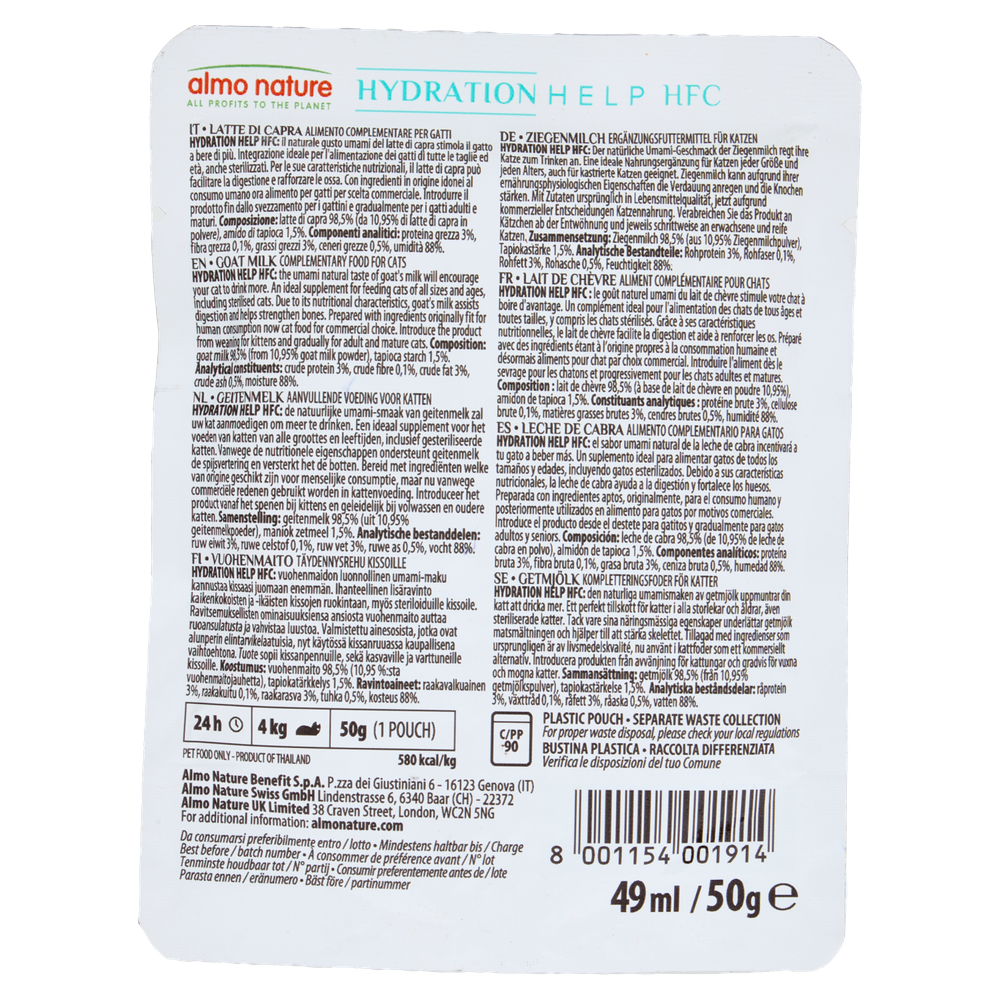 Hfc Hydration Help Latte Di Capra Almo Nature - Foto 3